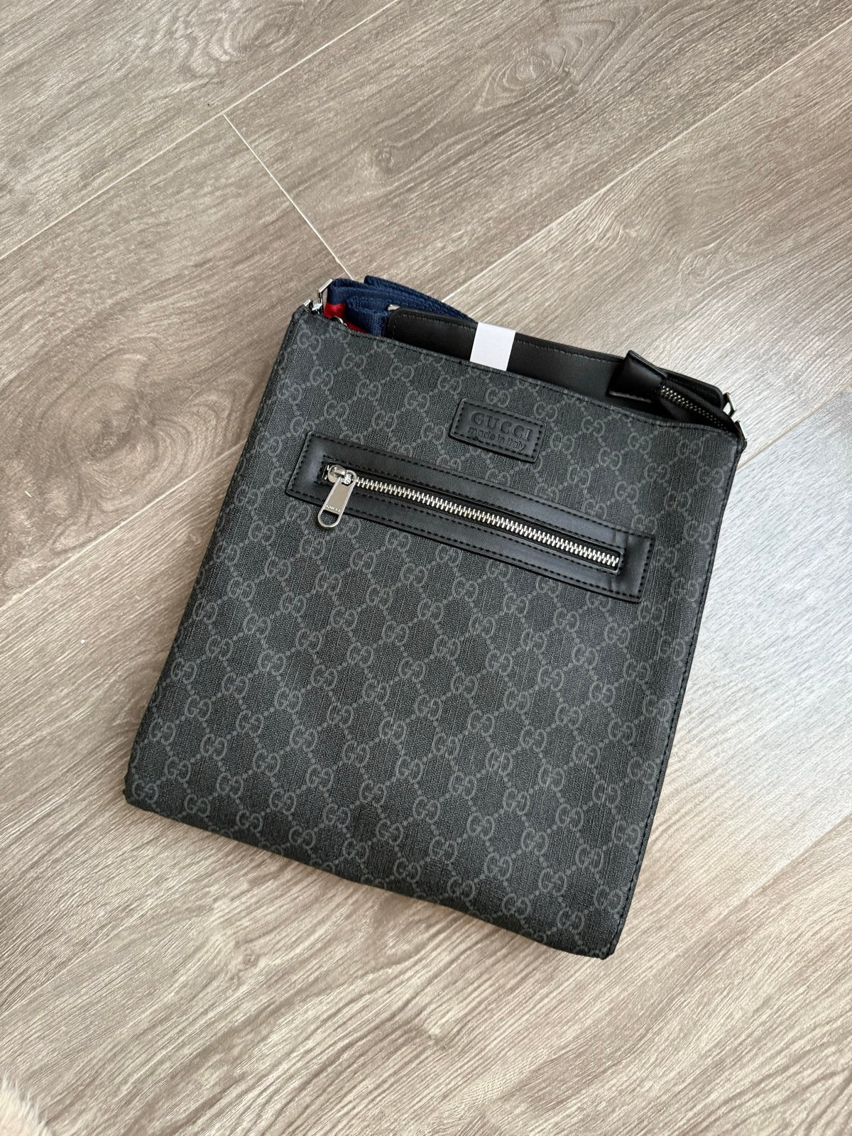 Grote Gucci Messenger Bag, Ophalen of Verzenden, Gebruikt, Zwart, Schoudertasje