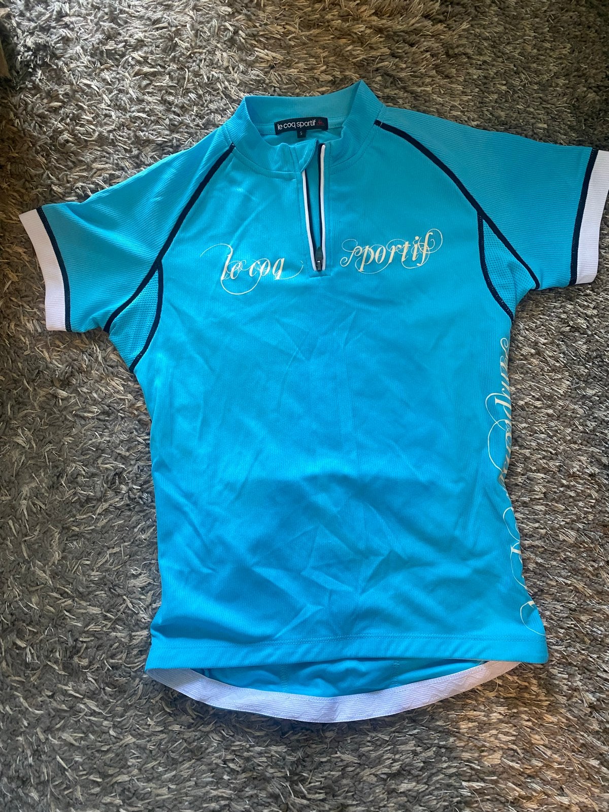 Le Coq Sportif Fiets Shirt Maat S zgan!, Meerkleurig, Ophalen of Verzenden, Zo goed als nieuw, Hardlopen of Fietsen