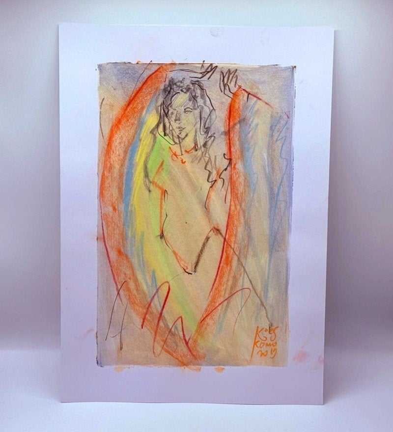 Kunstwerk van kunstenaar Koes Komo, Gesigneerd Schilderij, Ophalen of Verzenden