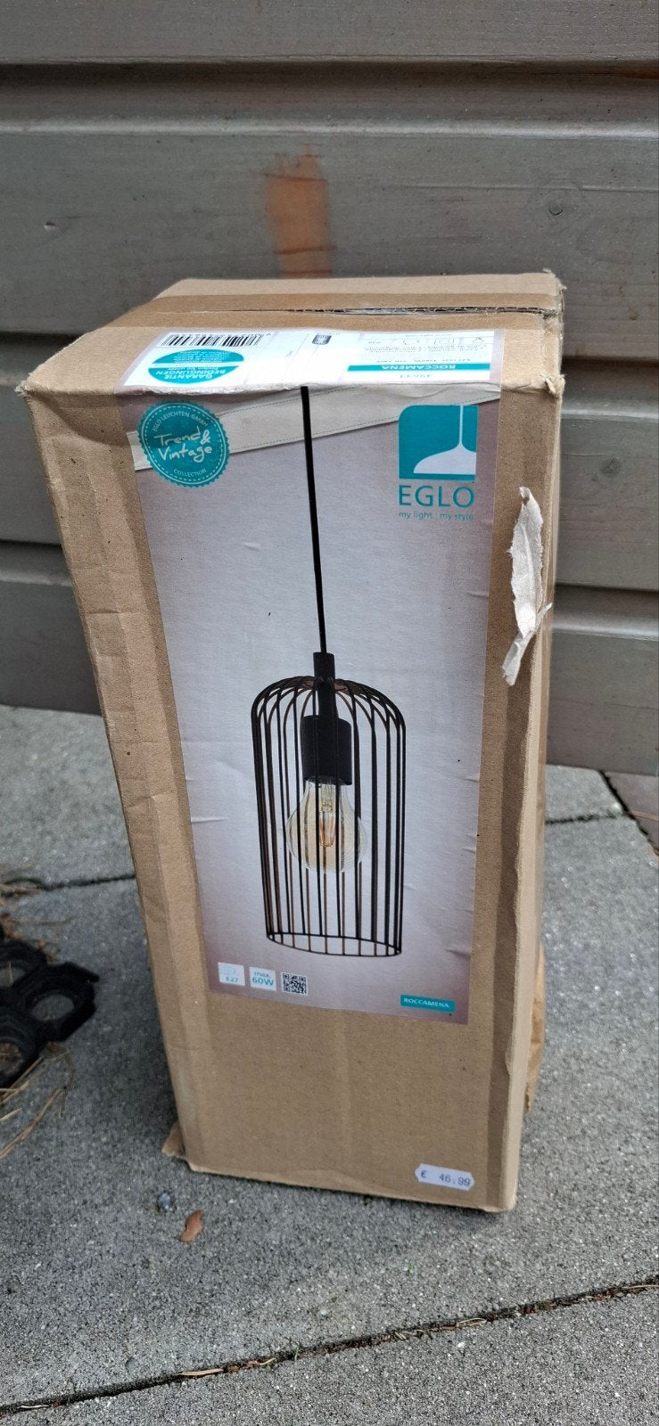 Eglo hanglamp nieuw in doos, Ophalen, Zonne-energie, Minder dan 50 watt, Wandlamp
