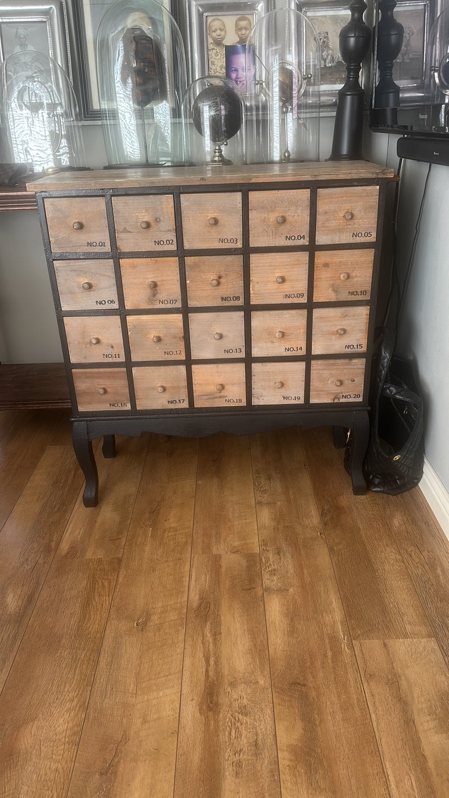 Apothekers kastje, 1 of 2 laden, Zo goed als nieuw, Minder dan 100 cm, 25 tot 50 cm