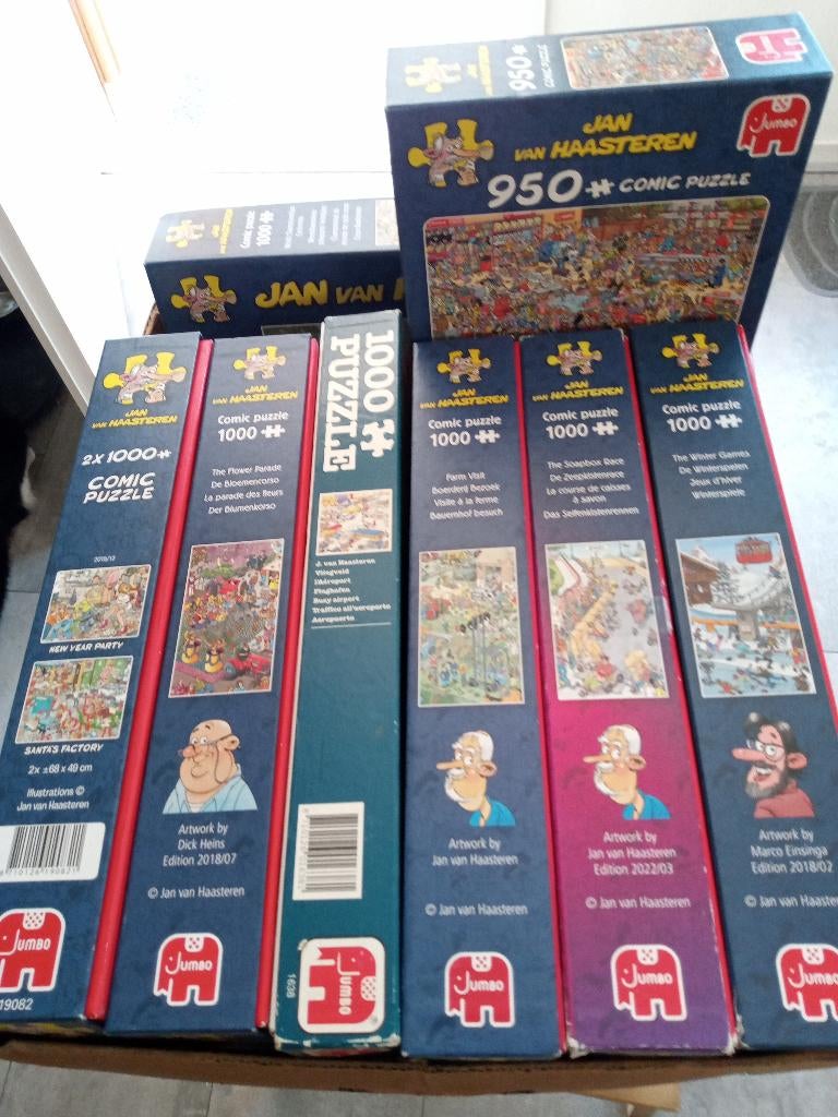 jan van Haasteren puzzels, Hobby en Vrije tijd, Denksport en Puzzels, Gebruikt, 500 t/m 1500 stukjes, Ophalen of Verzenden