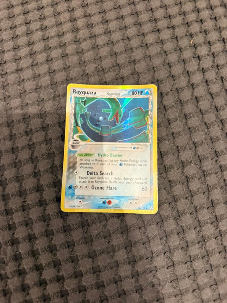 Rayquaza 16/110, Ophalen, Gebruikt, Losse kaart