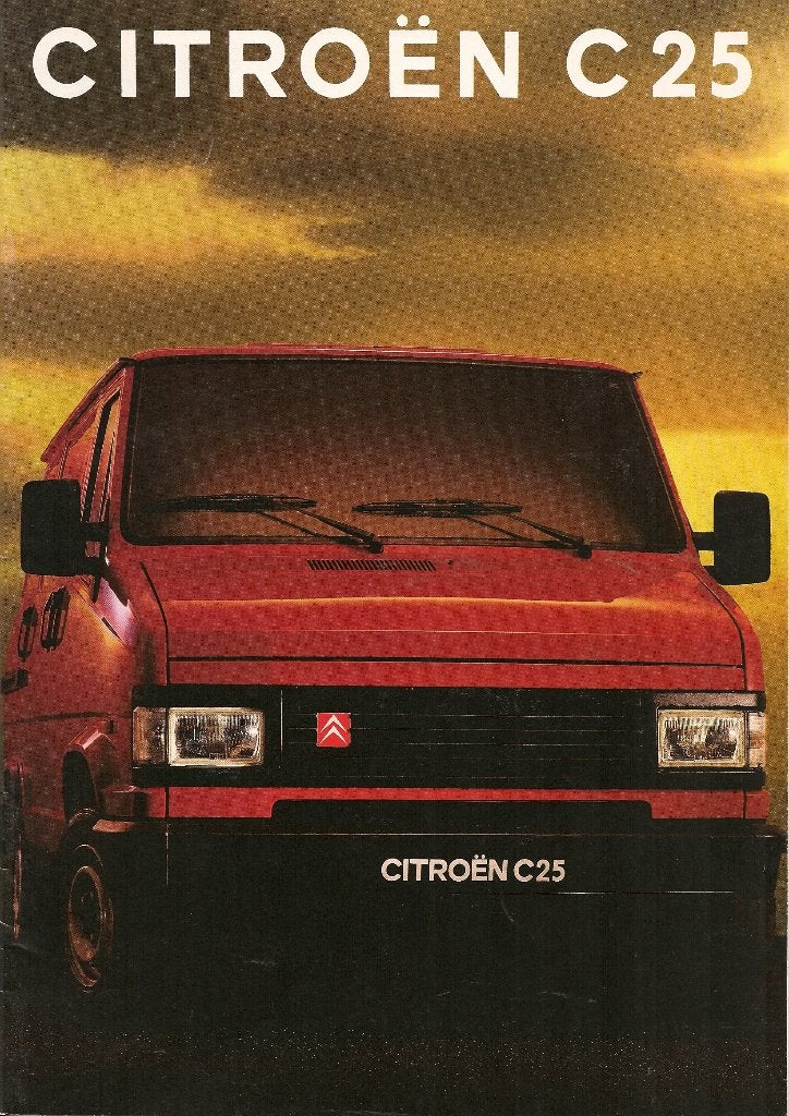 Folder Citroën C25, oktober 1992, Ophalen of Verzenden, Nieuw, Citroën