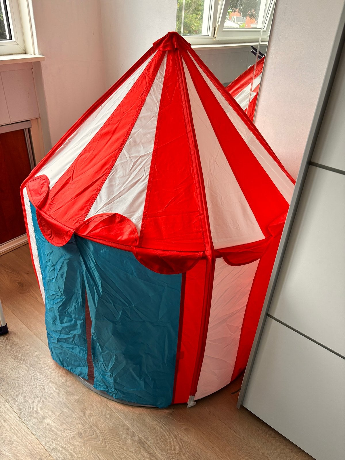 Bumba tent, Ophalen, Gebruikt