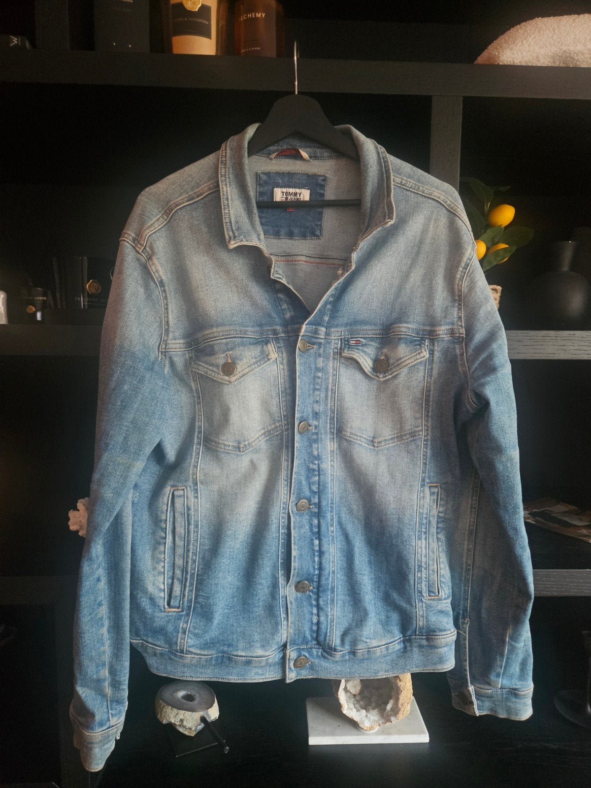Tommy Hilfiger spijkerjack Heren - Maat L, Kleding | Heren, Maat 52/54 (L), Blauw, Tommy Hilfiger, Ophalen of Verzenden