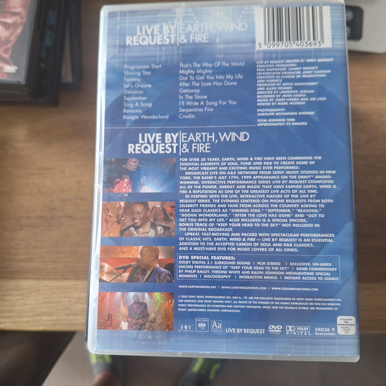 Earth, Wind & Fire - Live by Request & Fire DVD, Ophalen of Verzenden
