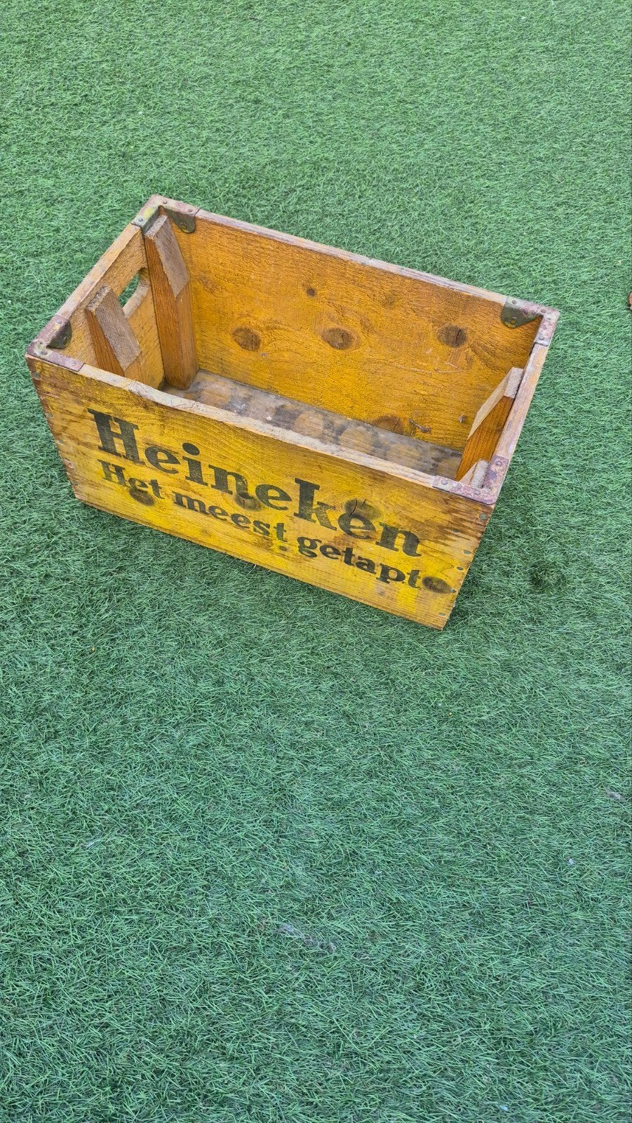 Vintage Heineken Bierkrat - Houten Krat uit 1964, Ophalen of Verzenden
