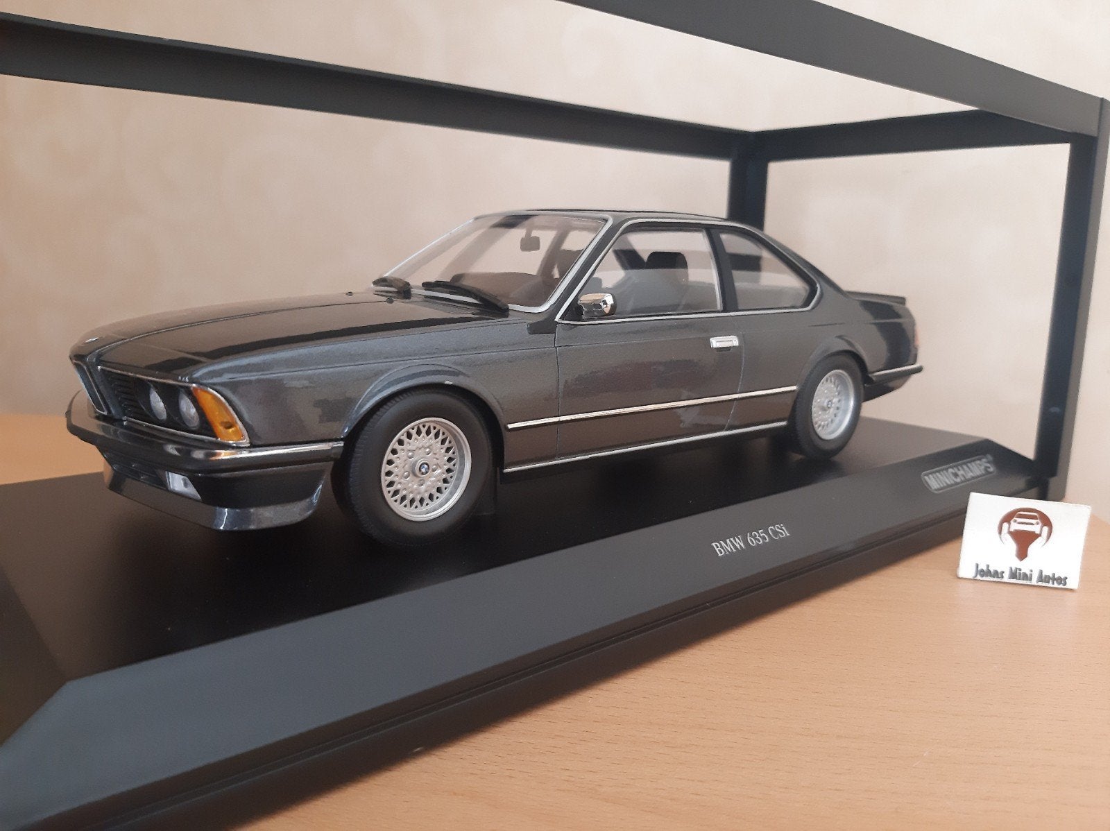 BMW 635 CSi 1982 Grijs Metallic van Minichamps 1:18, Hobby en Vrije tijd, Modelauto's | 1:18, Minichamps, Auto, Nieuw, Ophalen of Verzenden