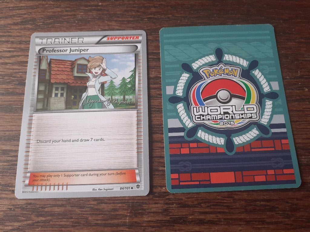 Professor Juniper 84/101 World Championships 2015 Gesigneerd, Ophalen of Verzenden, Zo goed als nieuw, Losse kaart