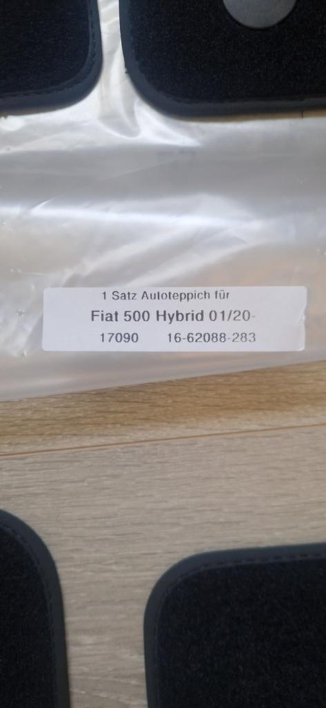 Nieuwe Mattenset Fiat 500 Hybrid (vanaf 01/20), Ophalen of Verzenden, Nieuw