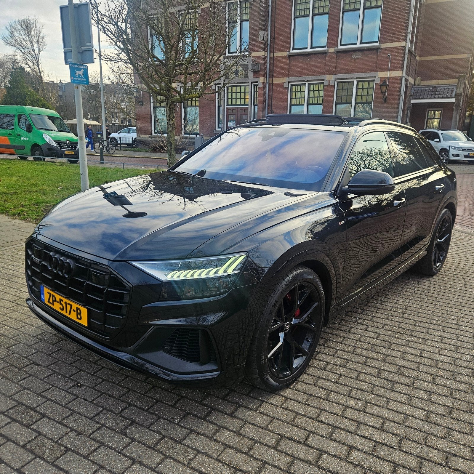 Audi Q8 50 TDI Quattro/ABT/330PK/RECENT ONDERHOUDEN/PANO, Automaat, Dealer onderhouden, Zwart, Zwart