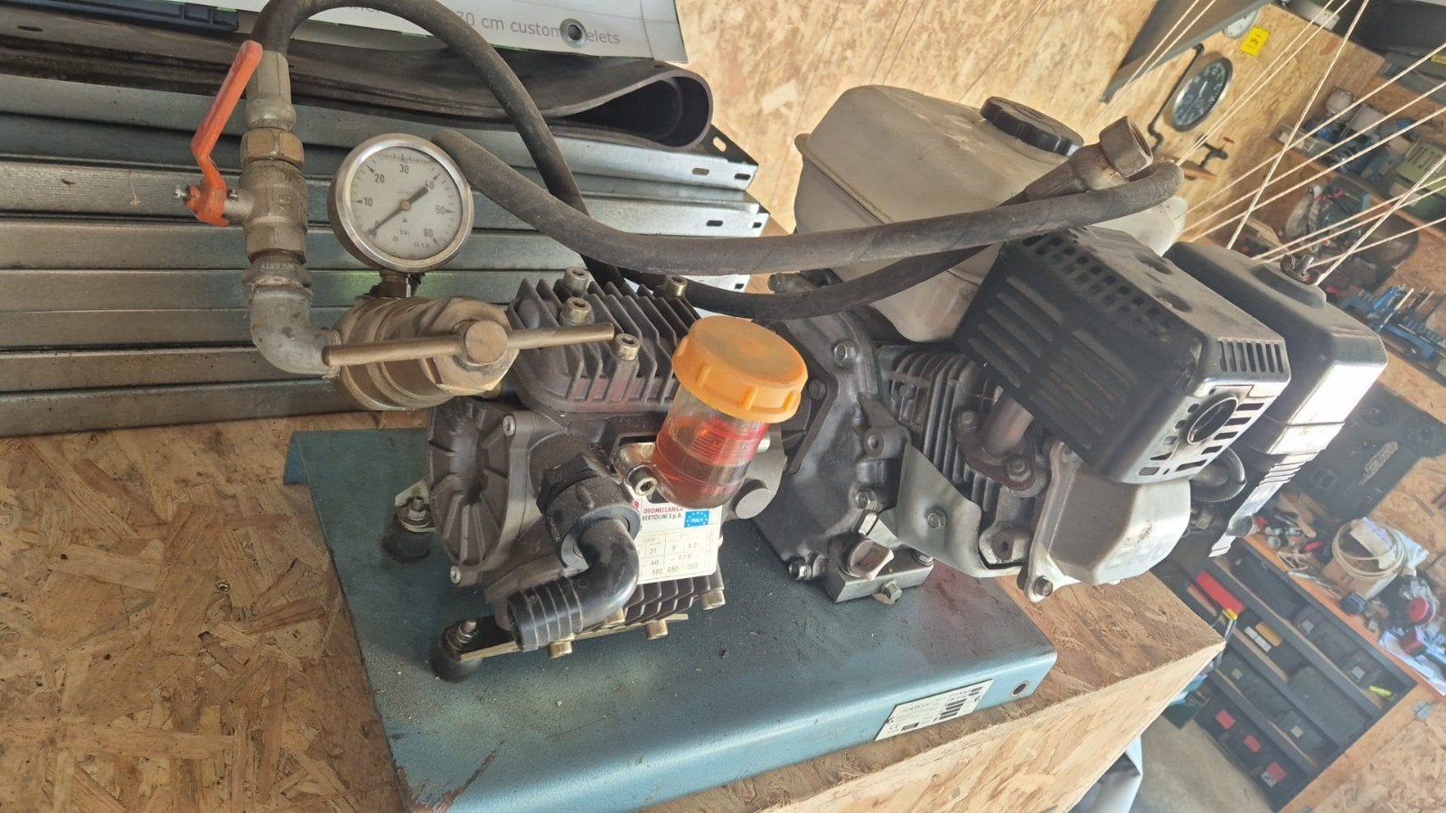 Hogedrukpomp met Honda GX160 motor, Ophalen, Benzinemotor, 1800 rpm of meer