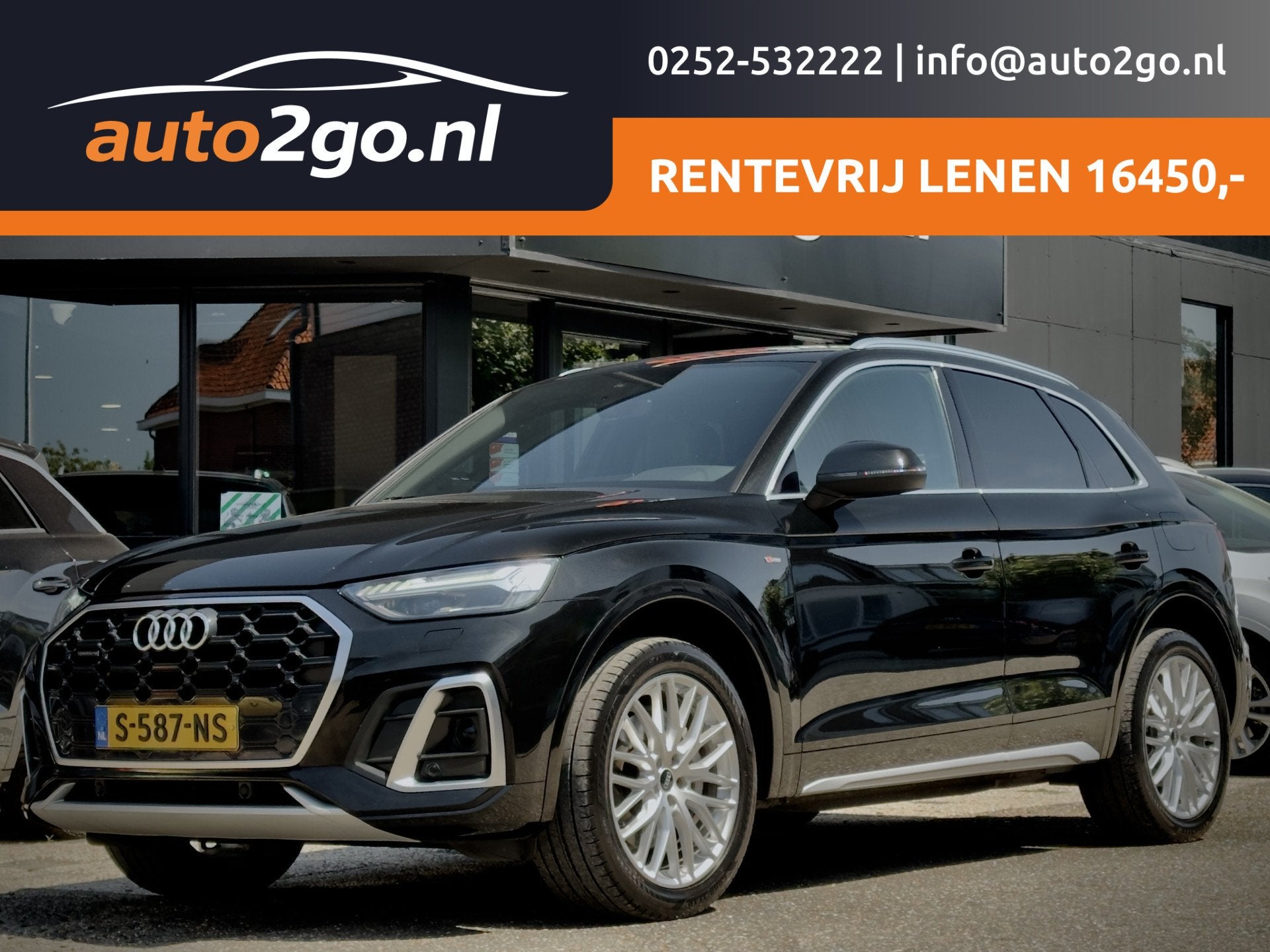 Audi Q5 55 TFSI e AUT7 S-LINE EDITION PANODAK LEDER NAVI CAM, Auto's, Automaat, Dealer onderhouden, 136 pk, Gebruikt