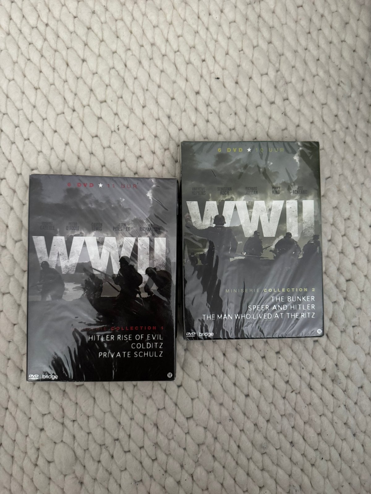 WWII Miniserie Collectie 1 & 2 – 12 DVD’s totaal, Cd's en Dvd's, Engels, Nederlands, Ophalen of Verzenden, Oorlog