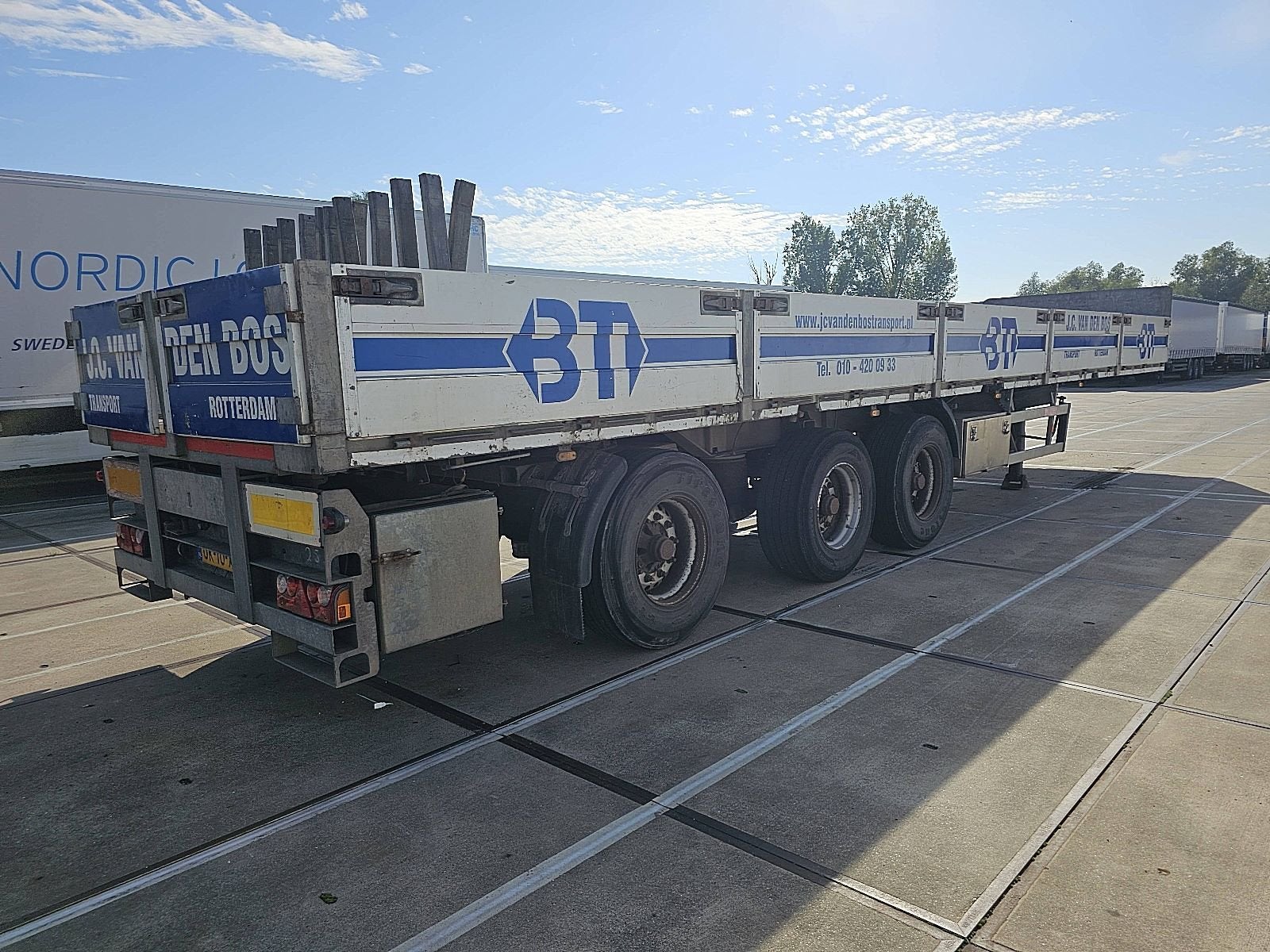 GROENEWEGEN 40.05 DRO-15-27B galvanised 12.2m, Auto's, Overige kleuren, Origineel Nederlands, Bedrijf, Aanhangers en Opleggers