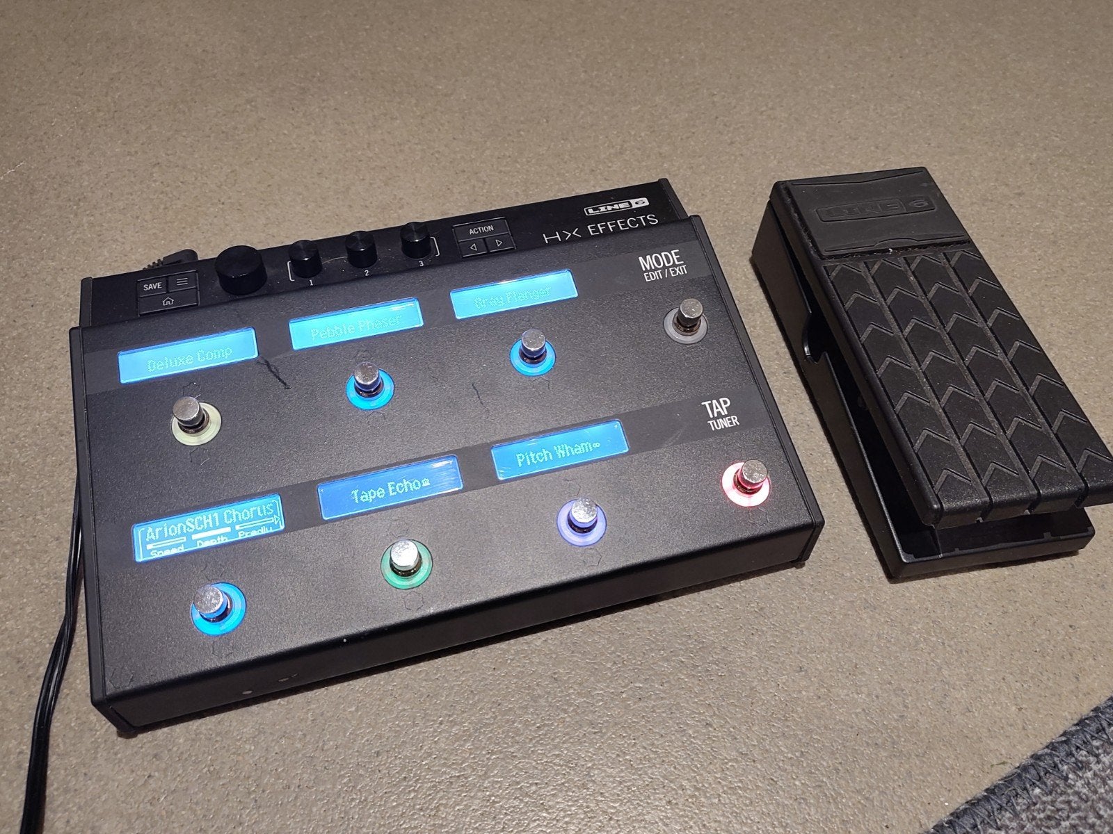 Line 6 HX Effects met expressiepedaal, Ophalen of Verzenden, Zo goed als nieuw, Delay of Echo