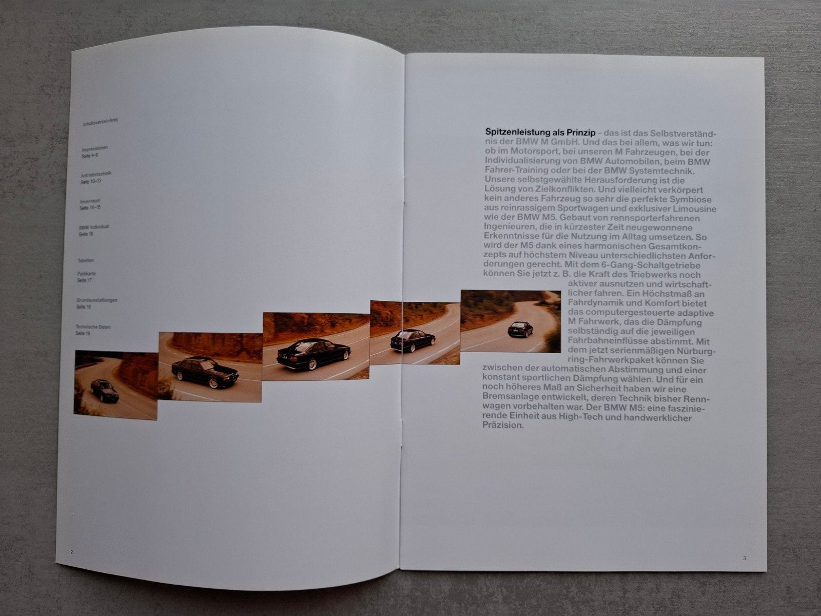 BMW M5 brochure - 1994, Ophalen of Verzenden, Zo goed als nieuw, BMW