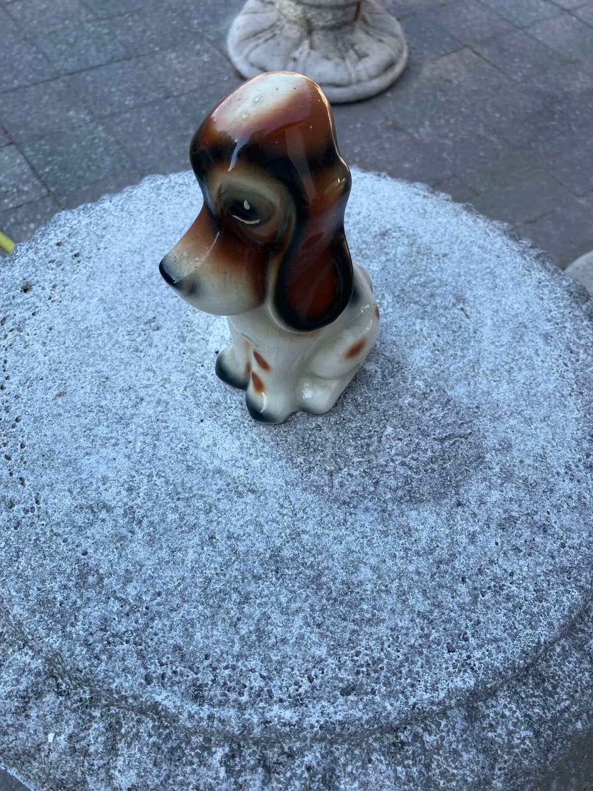 Vintage Keramische Basset Hound Hond Figuur, Ophalen of Verzenden