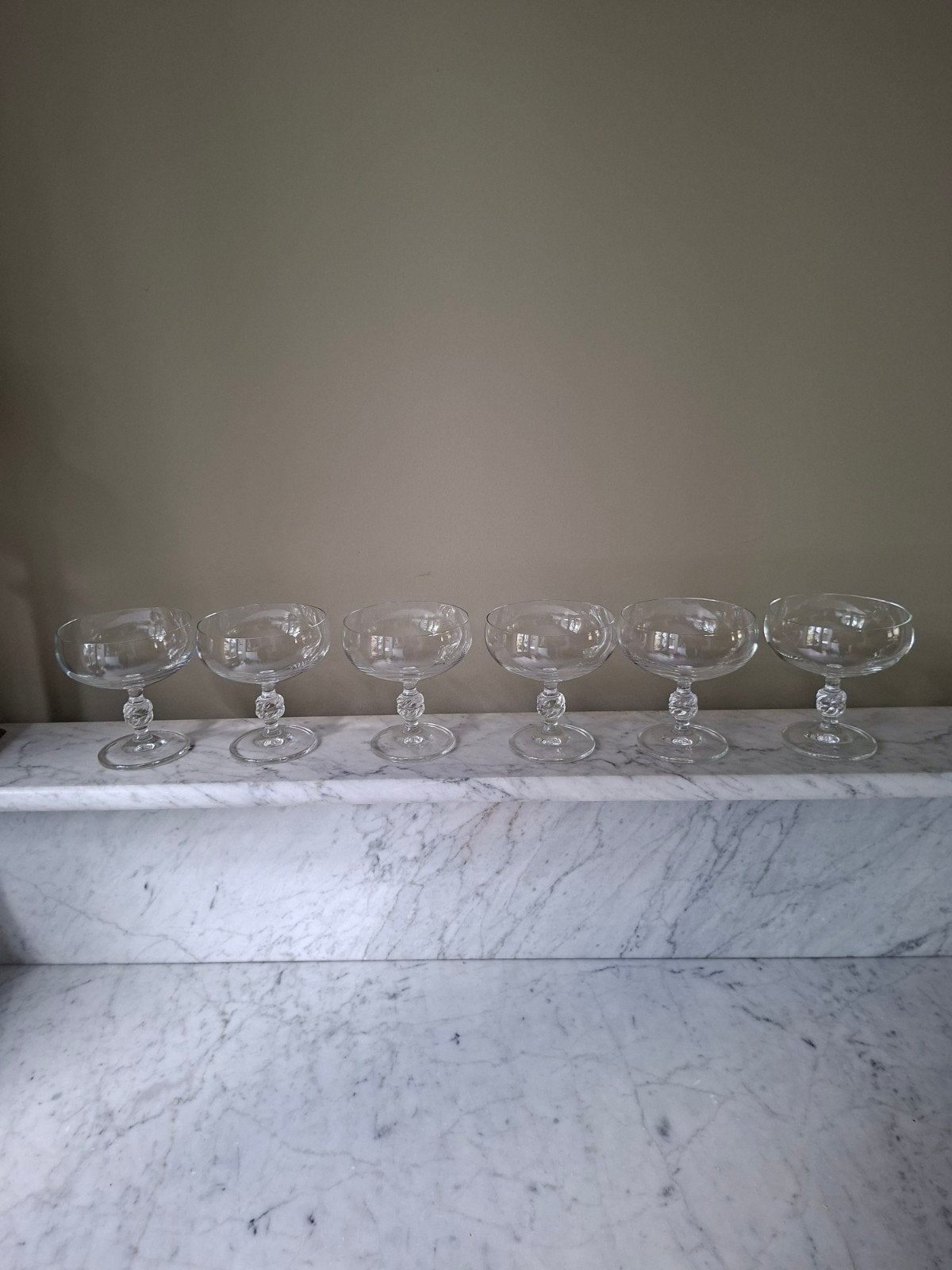 Set van 6 vintage Thomas (Rosenthal) champagnecoupes, Antiek en Kunst, Ophalen of Verzenden