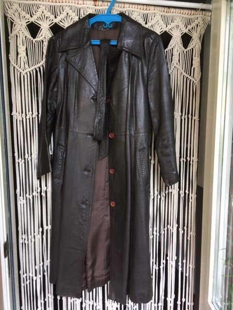 Vintage Leren dames jas, kleur bruin , in zeer mooie staat., Kleding | Dames, Ophalen of Verzenden, Gedragen, Maat 38/40 (M), Bruin