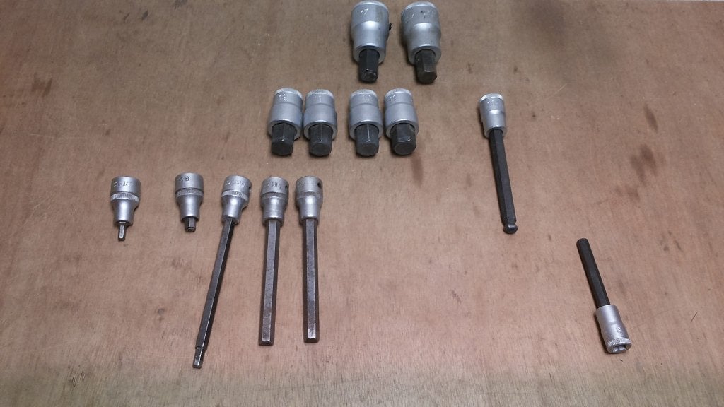 Gedore Hazet inbusdoppen tm 19mm, Verzenden, Gebruikt