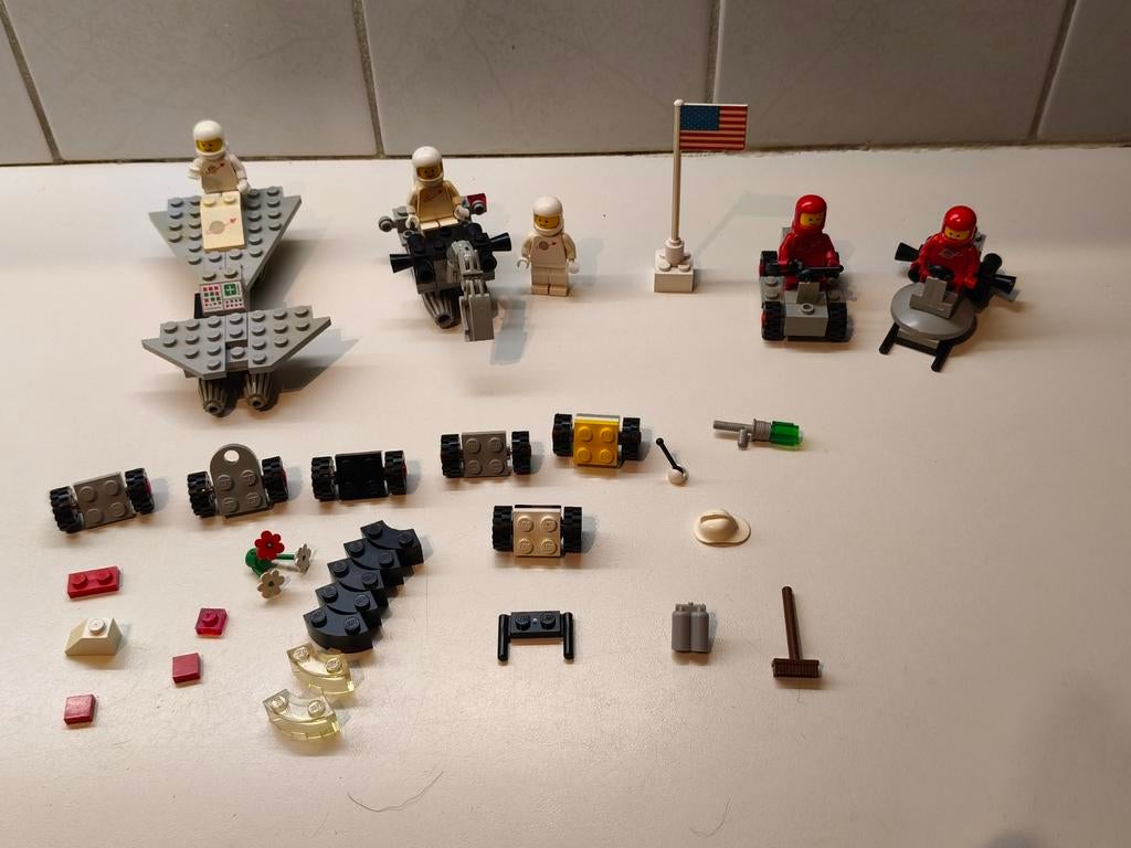 Vintage Lego Space set met figuren en accessoires, Kinderen en Baby's, Speelgoed | Duplo en Lego, Ophalen of Verzenden, Gebruikt