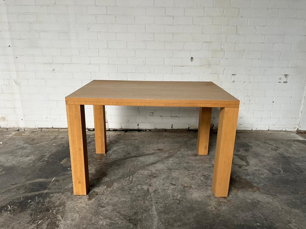 Houten eettafel 120x80 – moderne tafel met afneembare poten, Ophalen of Verzenden, Zo goed als nieuw, Rechthoekig, 50 tot 100 cm