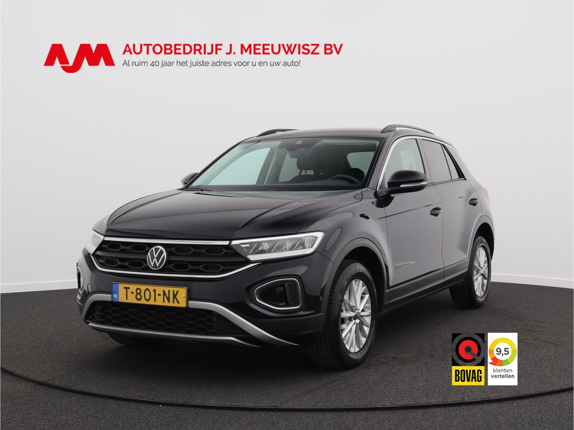 Volkswagen T-Roc 1.0 TSI Life Business/ lage km/ achteruitri, Auto's, Voorwielaandrijving, Stof, Gebruikt, Zwart