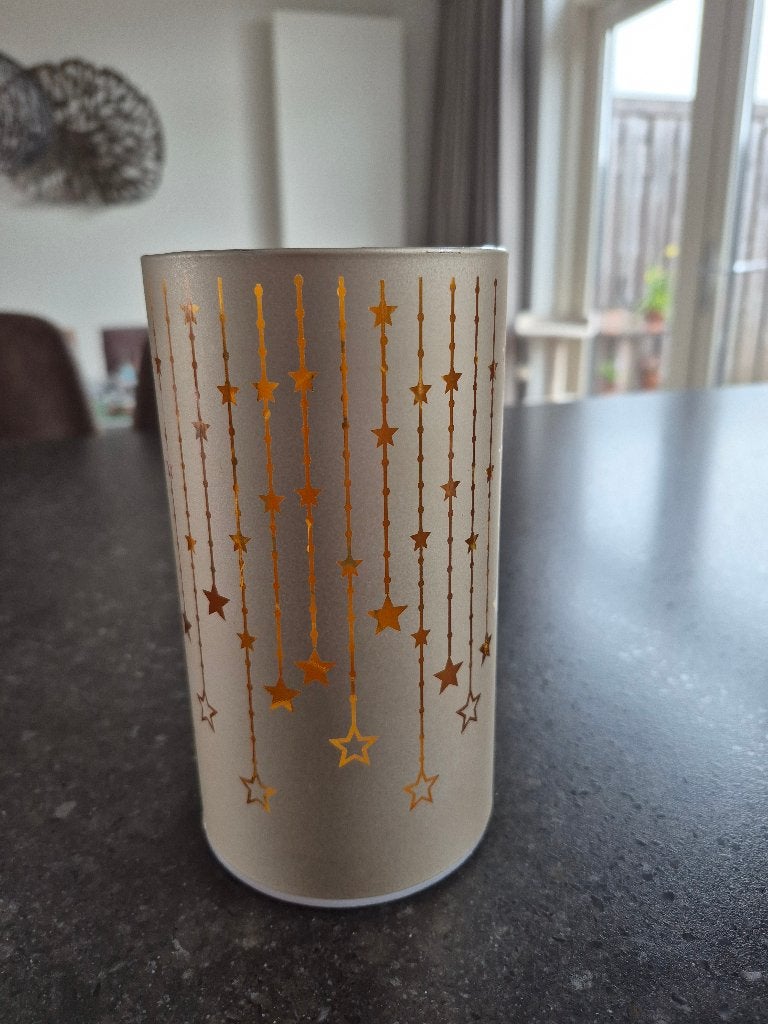 Lichtkoker met sterretjes, zgan, Diversen, Ophalen, Zo goed als nieuw