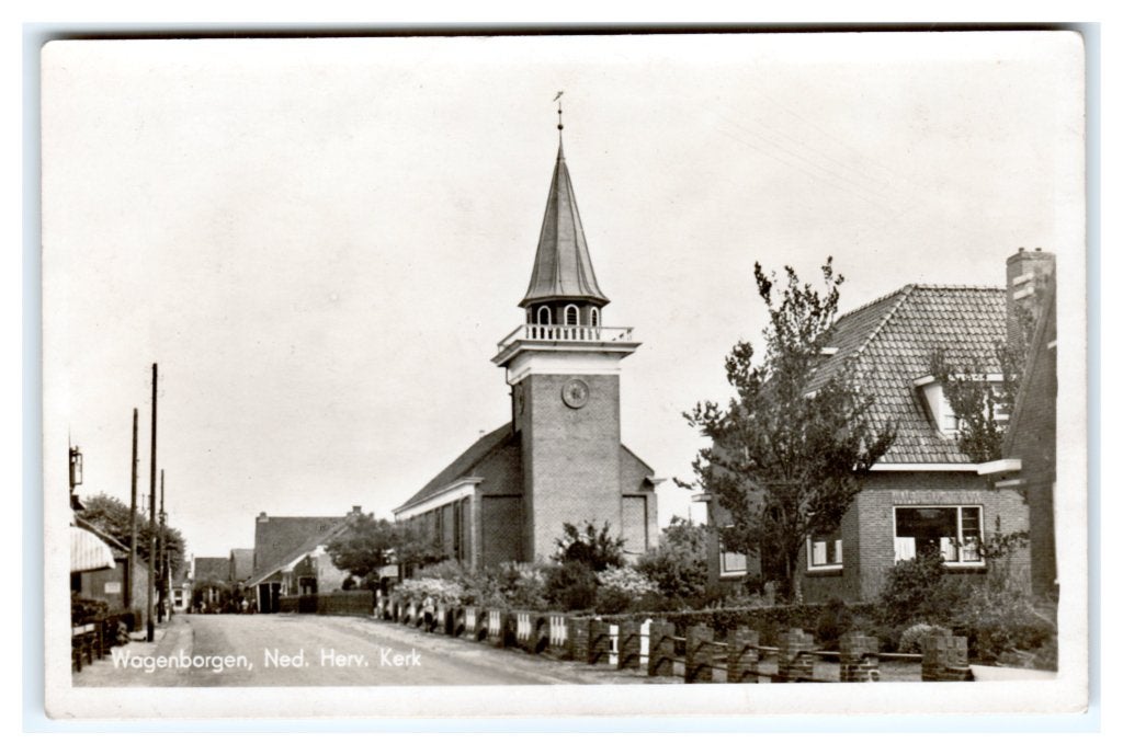 Wagenborgen, Ned. Herv. Kerk, Ophalen of Verzenden, 1940 tot 1960, Ongelopen, Groningen