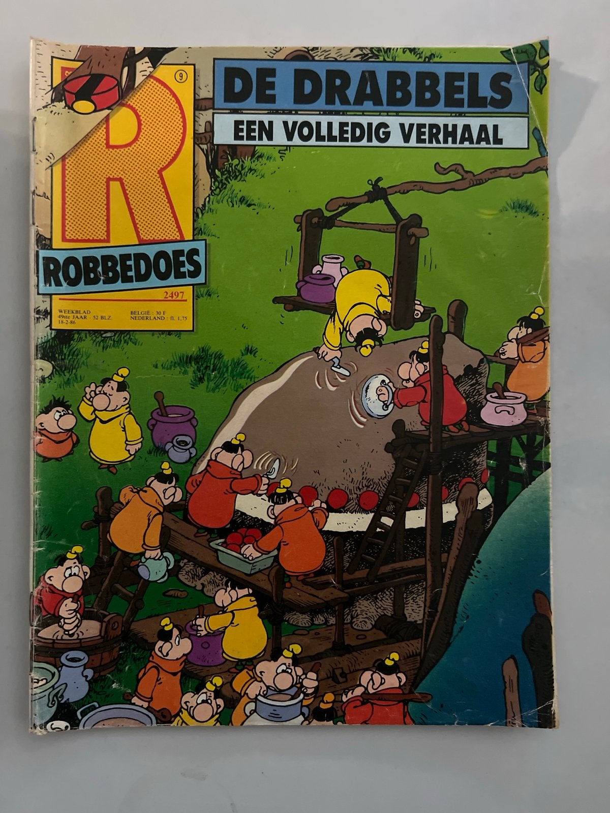 Robbedoes Weekblad 2497 - De Drabbels, Eén stripboek, Ophalen, Gelezen