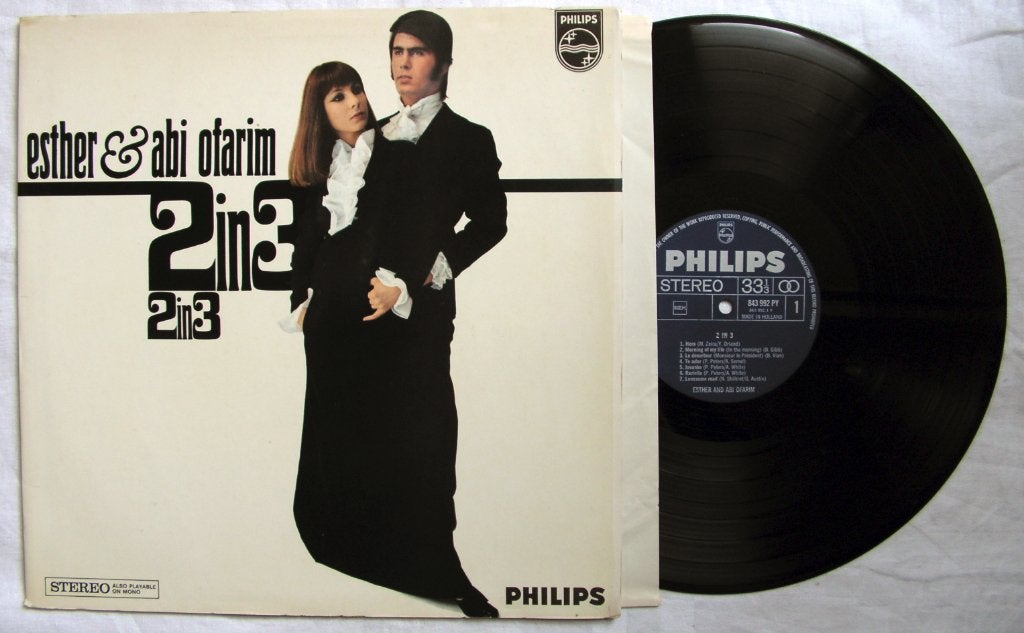 Esther & Abi Ofarim 2 in 3 London Munchen Paris LP 1967 ZGAN, Cd's en Dvd's, LP, Ophalen of Verzenden, Zo goed als nieuw, Inclusief binnenhoes