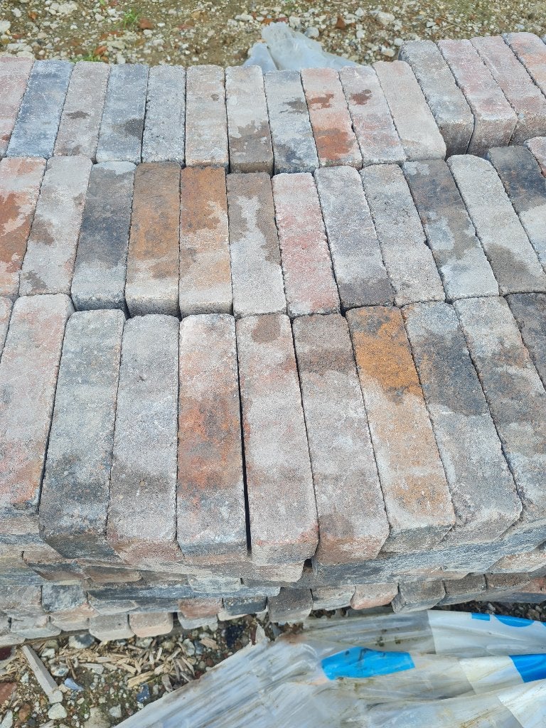 5 m2 Getrommelde betonklinkers waalformaat, Tuin en Terras, Ophalen, Klinkers, Nieuw, 5 tot 10 m²