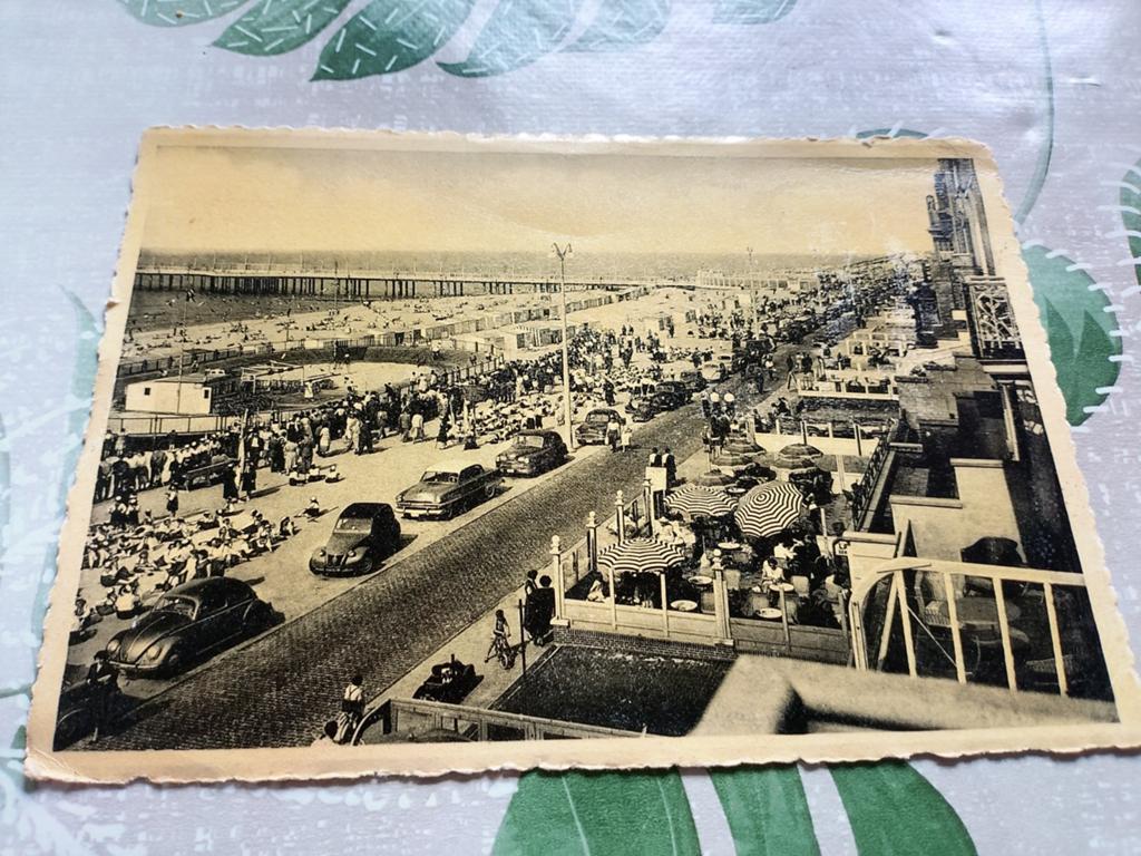 Oude Postkaart Blankenberge Strand en Zeedijk (1920-1940), Ophalen, 1920 tot 1940, Gelopen, West-Vlaanderen