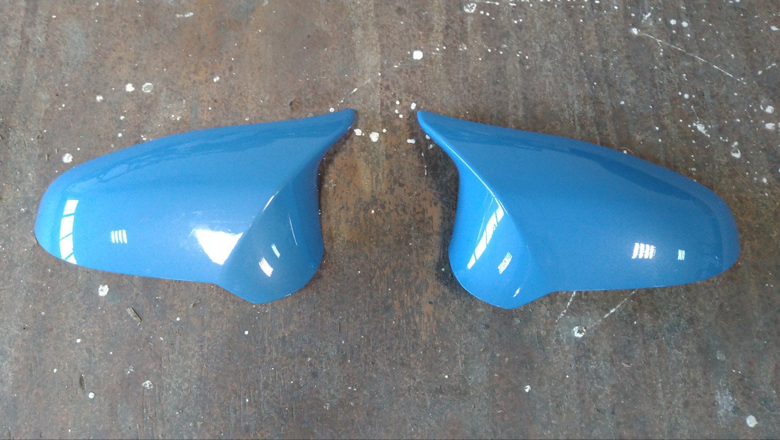BMW M3 M4 F80 F82 spiegel kap set B68 Yas Marina Blau, Ophalen of Verzenden, BMW