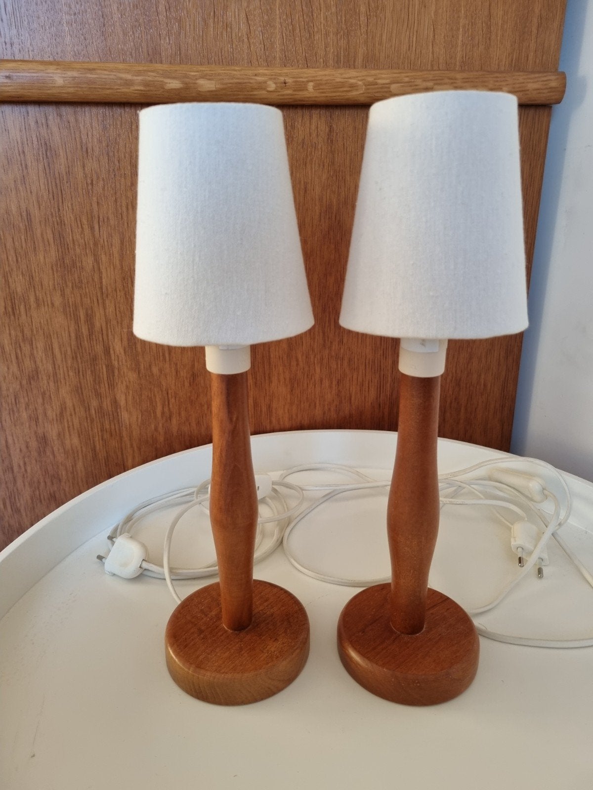 Ikea Nachtkastlampjes, set van 2, Overige typen, Gebruikt, 35 cm, Ophalen of Verzenden