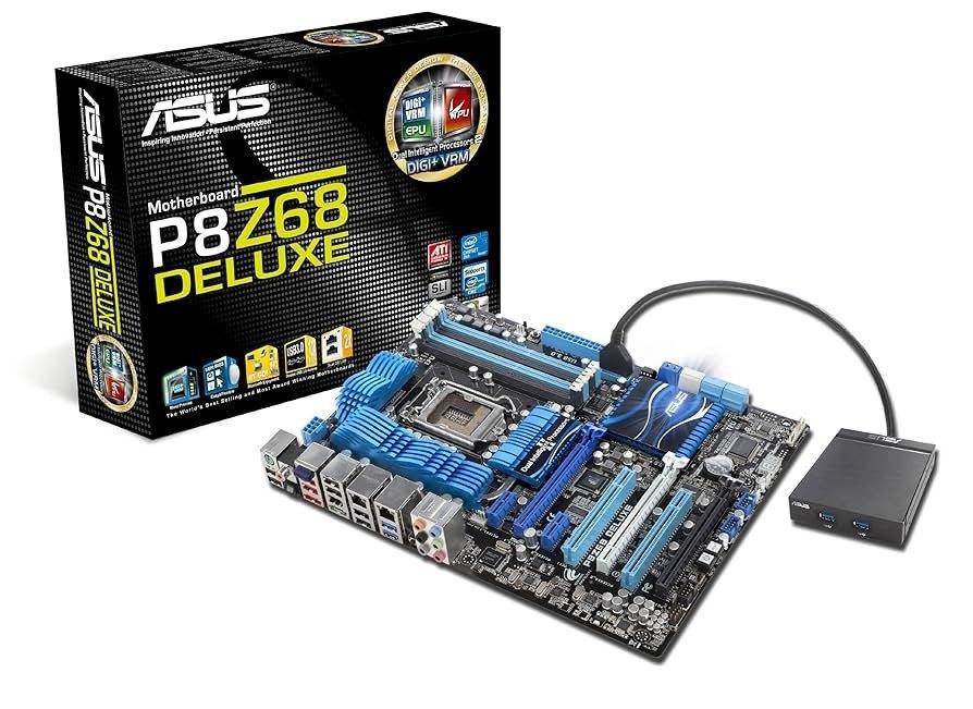 ASUS P8Z68 DELUXE Moederbord, DDR3, Ophalen of Verzenden, Zo goed als nieuw, ATX