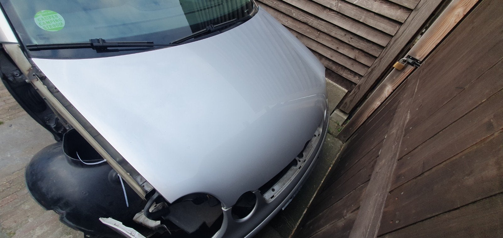 Motorkap voor vw polo 9n - Zilverkleurig, Ophalen, Gebruikt, Motorkap, Volkswagen