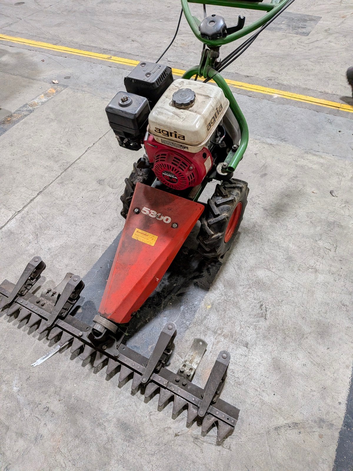 Agria 5300 Balkmaaier met Honda GX200 Motor - 4.8 kW, Tuin en Terras, Agria, Gebruikt, Balkmaaier, 50 cm of meer