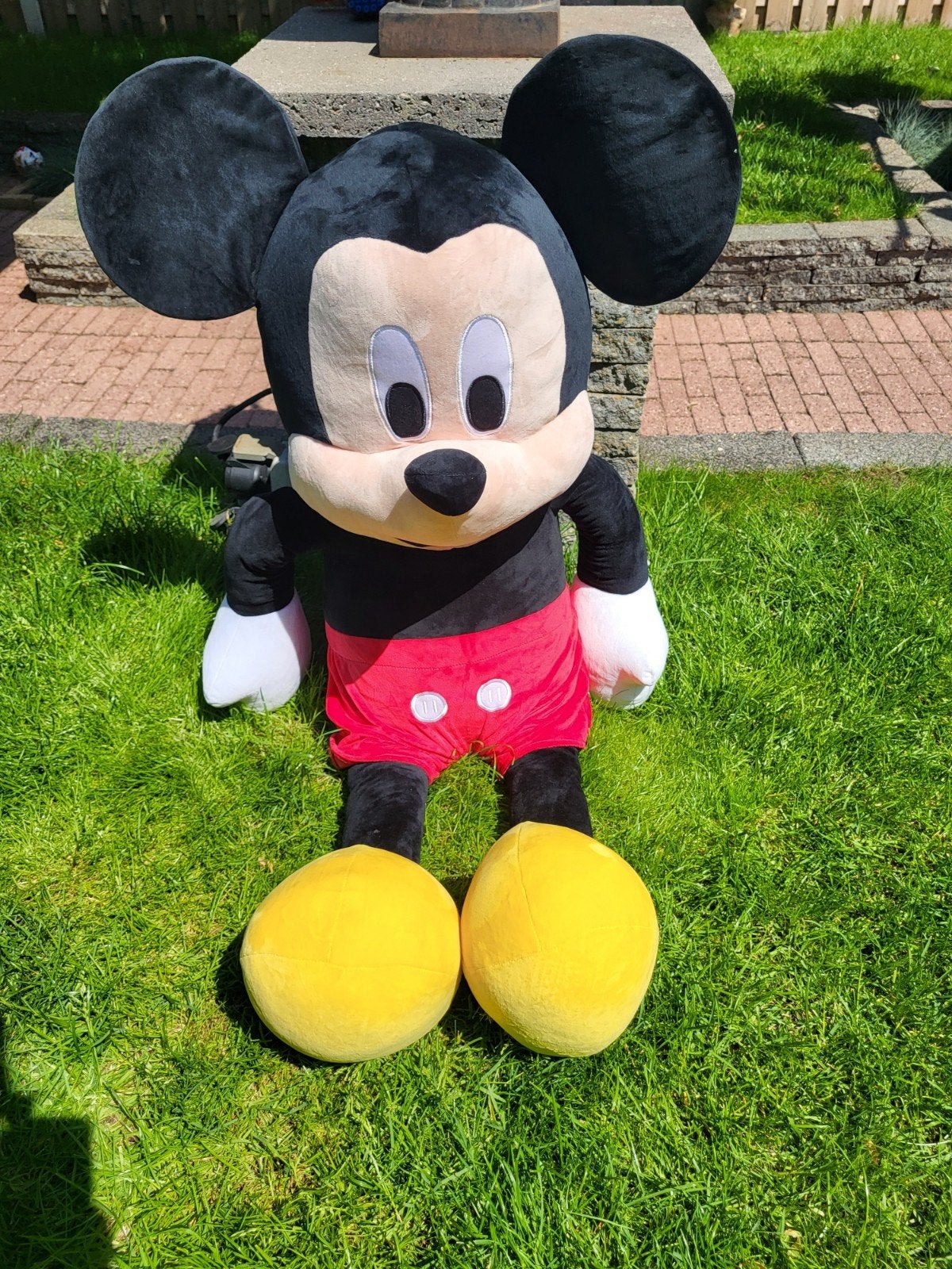 XXL Mickey Mouse Knuffel 130 cm, Kinderen en Baby's, Speelgoed | Knuffels en Pluche, Ophalen, Muis, Disney, Zwart