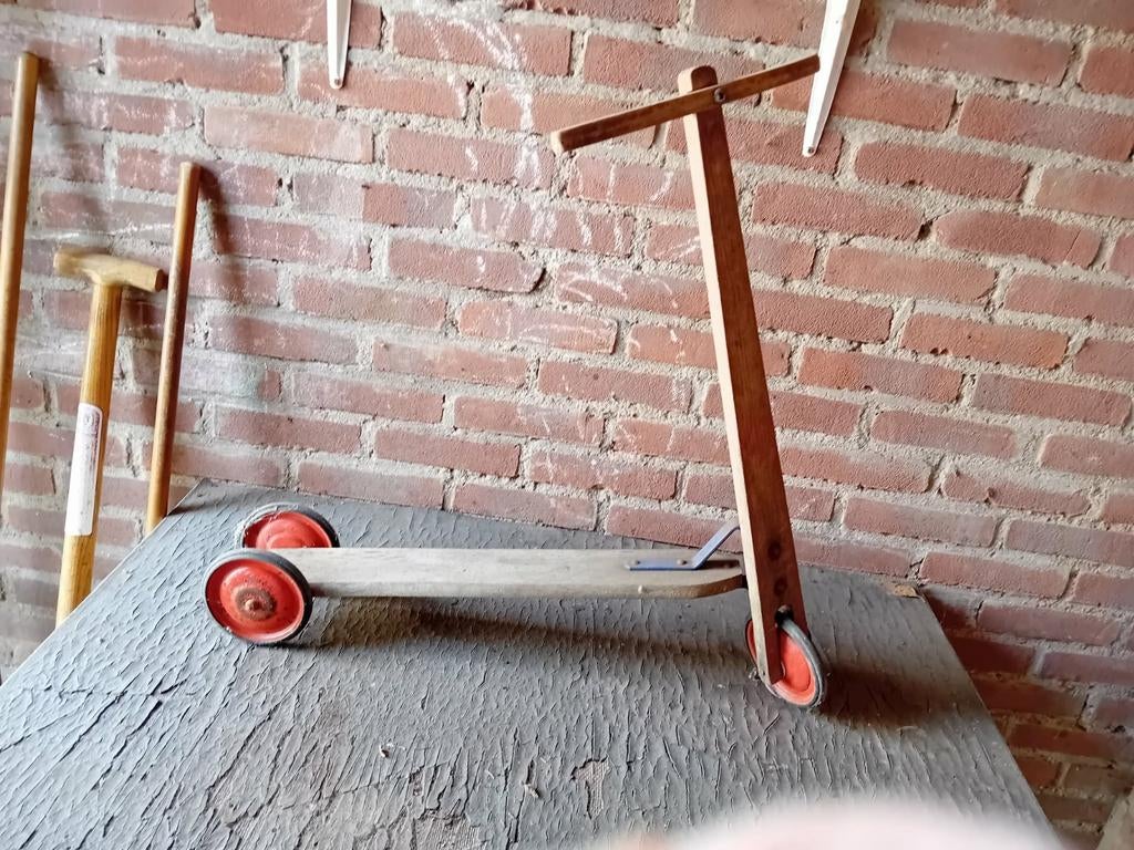 Vintage houten stepje, Antiek en Kunst, Ophalen