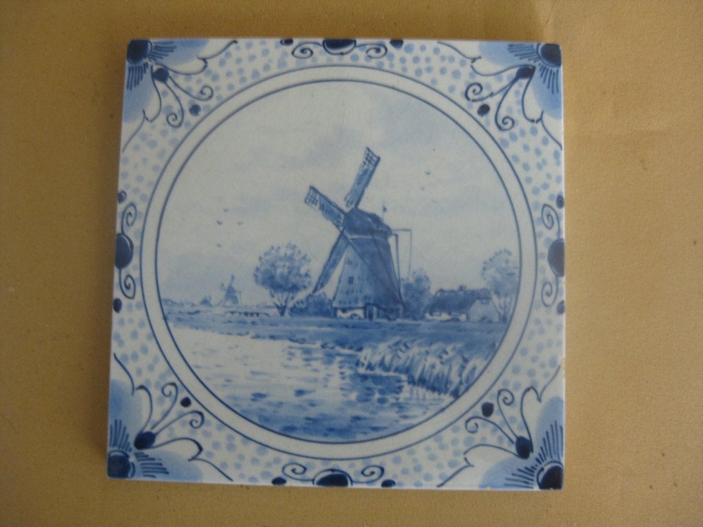 Porceleyne Fles Delfts blauwe tegel, Ophalen of Verzenden