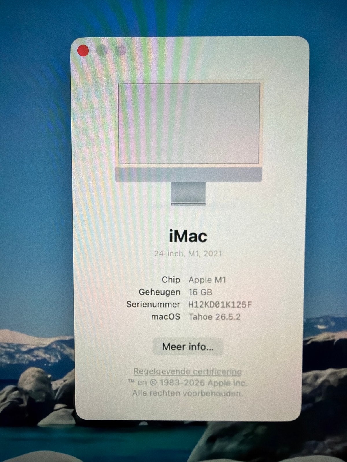 iMac M1 2021 - 16GB RAM, 256GB SSD - Zo goed als nieuw!, Computers en Software, Apple Desktops, Ophalen, SSD, IMac, Zo goed als nieuw