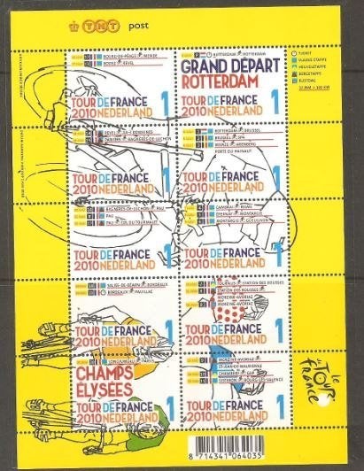 2010 Vel Tour de France, Ophalen of Verzenden, Postfris