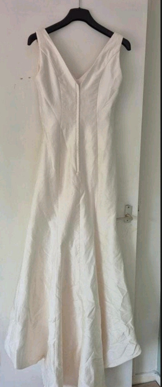 Parelmoer trouwjurk + getailleerde band + schoenen, Ophalen of Verzenden, Gedragen, Wit, Trouwjurk