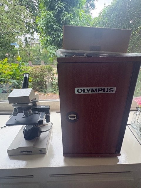 microscoop, Audio, Tv en Foto, Optische apparatuur | Microscopen, Ophalen, Gebruikt, 400x tot 1000x, Biologische microscoop