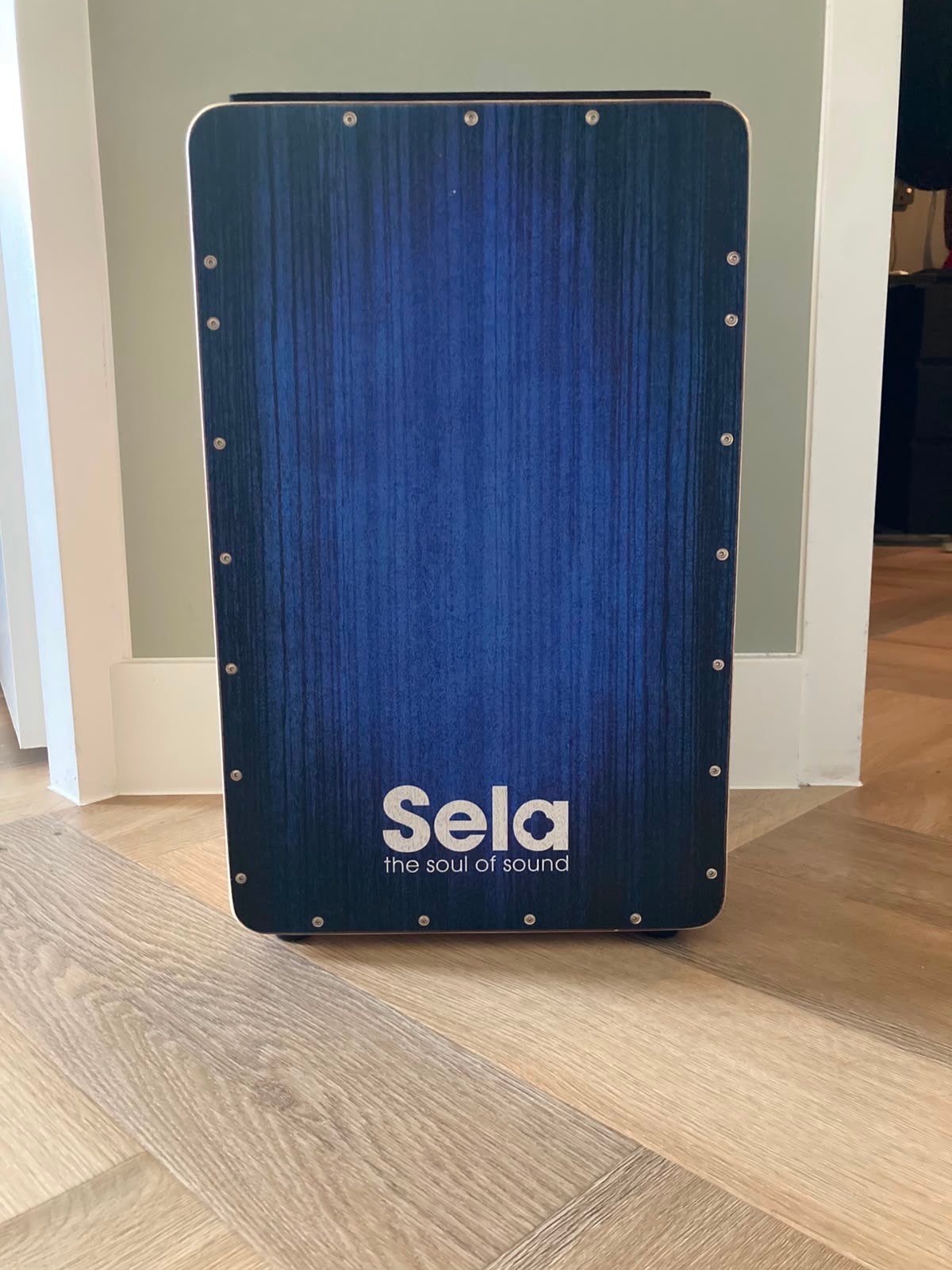 Te koop Cajon blauw, Ophalen, Zo goed als nieuw, Overige merken