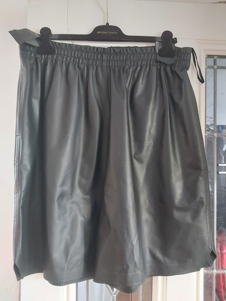 Bottega Veneta Leren Shorts -  origineel, nieuw, Bottega Veneta, Zwart, Maat 46/48 (XL) of groter, Nieuw
