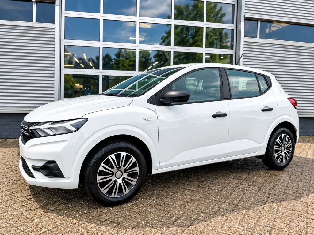 DACIA Sandero 1.0 TCe 90pk 5-drs Airco, Cruise, Sensoren, Auto's, 1025 kg, Gebruikt, Overige carrosserieën, Wit